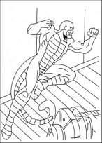 coloriage le serpent adversaire de captain america